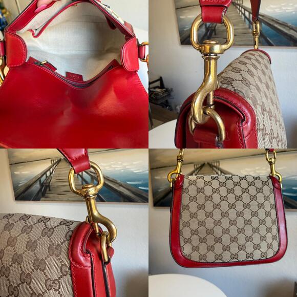 💎✨BEAUTIFUL✨💎Authentic GUCCI Lady Web Canvas Crossbody Bag - Picture 5 of 9